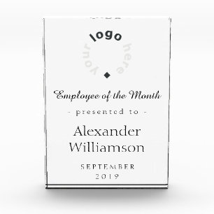 Custom Logo Employee of the Month Award Template