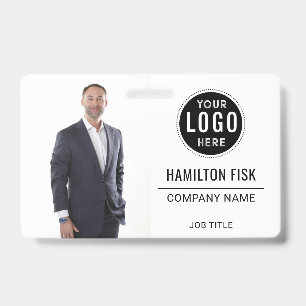 Custom Logo Employee Photo Badge