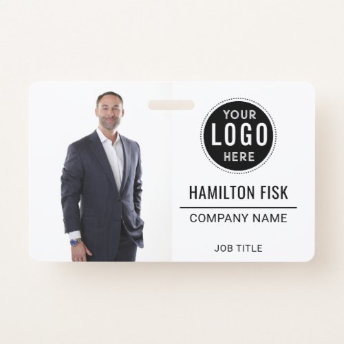Custom Logo Employee Photo  Badge