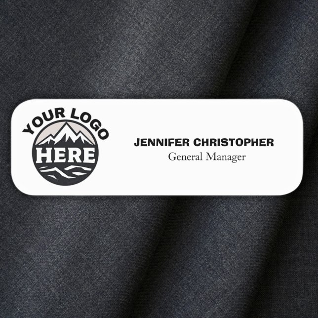 Custom Logo Employee Promotional Company Magnetic  Name Tag (Creator Uploaded)