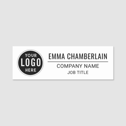 Custom Logo Employee Safety Pin OR Magnetic Name Tag