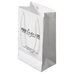 Custom Logo Event Business Company Branding Store Small Gift Bag