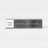 Custom Logo Executive Black Professional Desk Name Plate | Zazzle