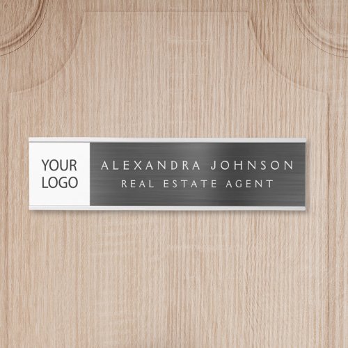 Custom Logo Executive Black Professional Door Sign