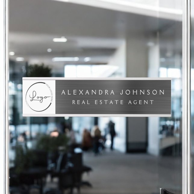 Custom Logo Executive Black Professional Door Sign (Creator Uploaded)
