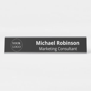 Custom Logo Executive Business Professional Desk Name Plate