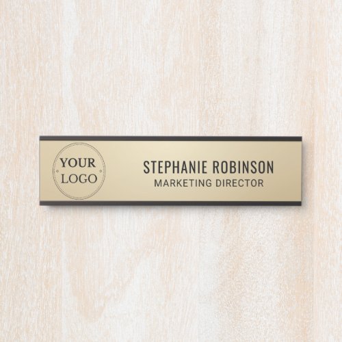 Custom Logo Executive Gold Business Professional Door Sign