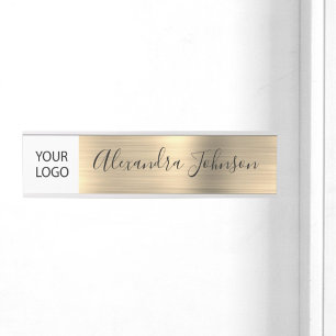 Custom Logo Executive Gold Professional Door Sign