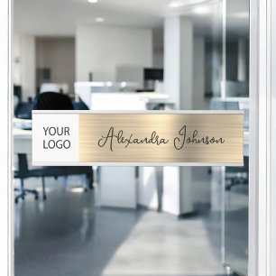 Custom Logo Executive Gold Professional Door Sign
