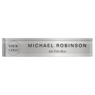 Custom Logo Executive Professional Desk Name Plate