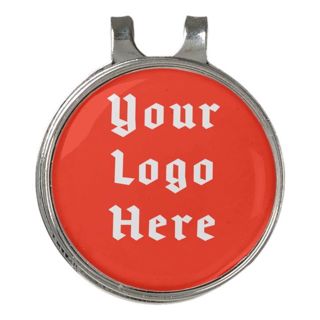 Custom Logo Fairway Badge Retro Tournament Swagger Golf Hat Clip (Front)