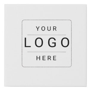 Custom Logo Faux Canvas Print