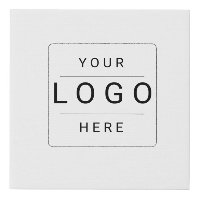 Custom Logo Faux Canvas Print (Front)