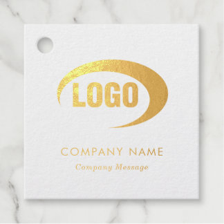Custom Logo Foil Favor Tags