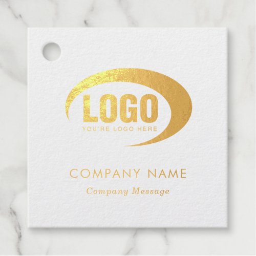 Custom Logo Foil Favor Tags