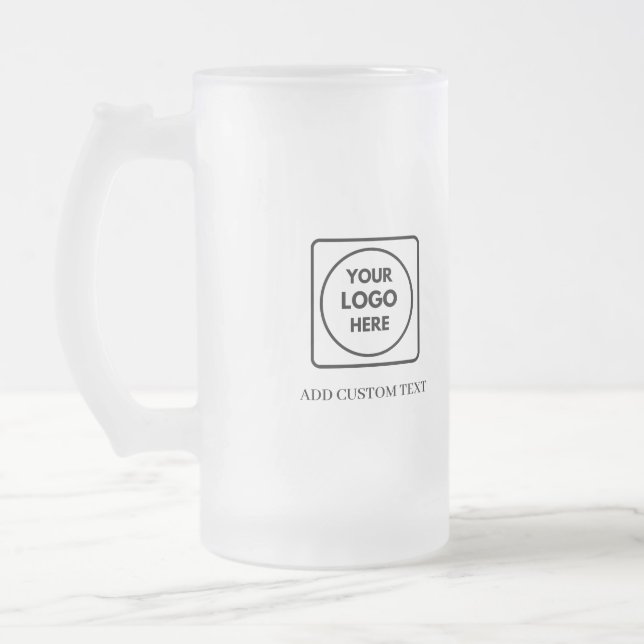 Custom Logo Frosted Beer Promo No Min mug (Left)