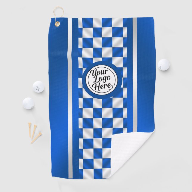 Custom Logo Funny Royal Blue Sport Golf Towel Gift (InSitu)