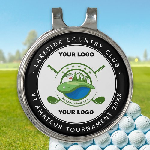 Custom Logo Golf Club Memorial Tournament Black Golf Hat Clip