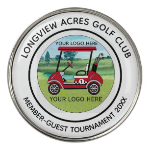 Custom Logo Golf Club Swag League Tournament Ball Marker