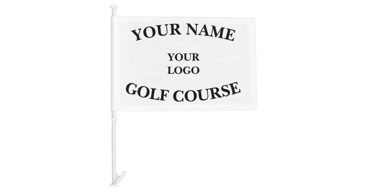 Custom Logo Golf Flag | Zazzle