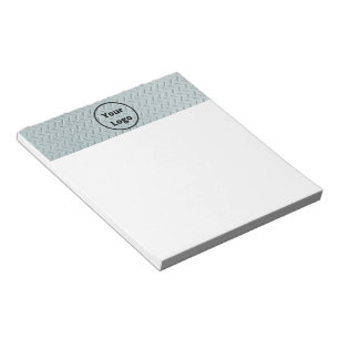 Custom logo gray metal print notepad