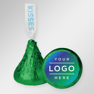 Custom Logo Green Foil Business Promo Hershey®'s Kisses®