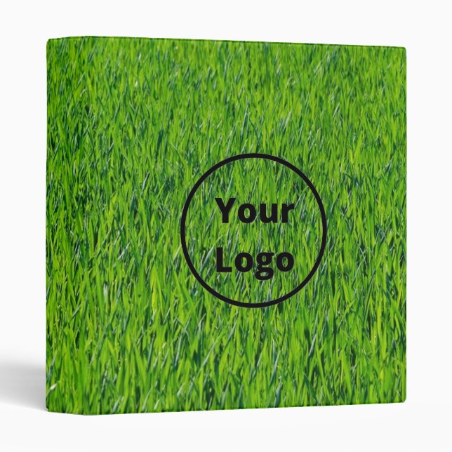 Custom logo green grass 3 ring binder (Front/Spine)
