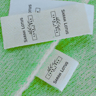 Custom logo Handmade by Sew on clothing Labels Grosgrain Ribbon