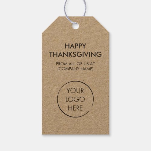 Custom Logo Hang Tag Happy Thanksgiving Gift Tags