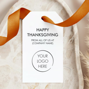 Custom Logo Hang Tag, Happy Thanksgiving Gift Tags