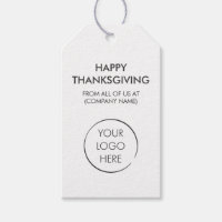 Custom Logo Hang Tag, Happy Thanksgiving
