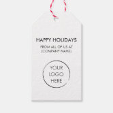  GICOHI 100PCS Custom Your Logo/Text Hang Tags,Personalized  Your Own Design Tags for Clothes, Small Business,Gifts and Favors : Office  Products