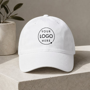 Custom Logo Hat   Cotton Baseball Cap for Business