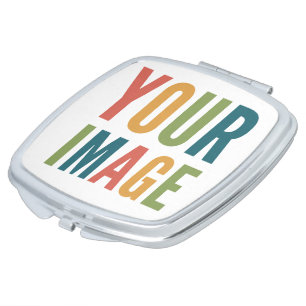Custom Logo Here Add Your Own Design Compact Mirror