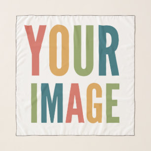 Custom Logo Here   Add Your Own Design Scarf