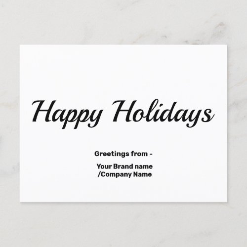 custom logo here add your website holiday greeting
