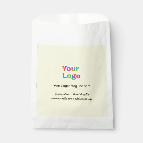 custom logo here add your website logo name  favor favor bag