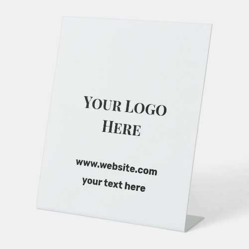custom logo here add your website thank you   pedestal sign