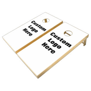 Custom logo here cornhole set