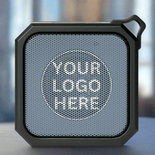 Custom Logo Here l Professional Dusty Blue Branded Bluetooth Speaker