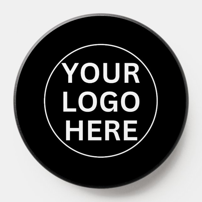 Custom Logo Here l Promotional Business Branded PopSocket Zazzle