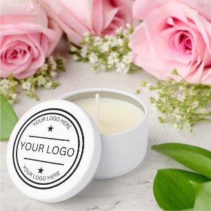 Custom Logo Holiday Gifts For Clients Employees Mini Candle Favors