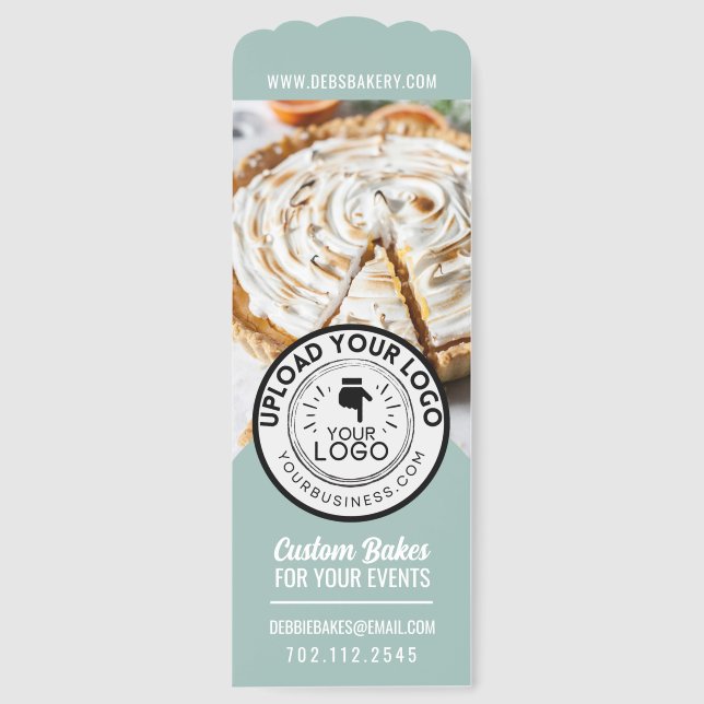 Custom Logo Home Bakery Photos Business Bookmarks (Front)