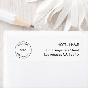 Custom Logo Hotel Return Name Address Label