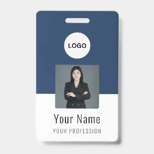 Custom Logo ID Card Personalized Photo & Text Badge
