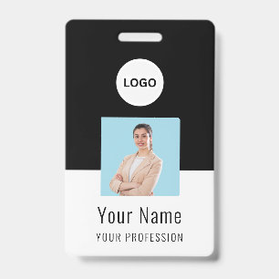 Custom Logo ID Card Personalized Photo & Text Badge