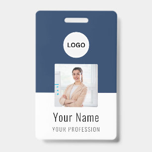 Custom Logo ID Card Personalized Photo & Text Badge