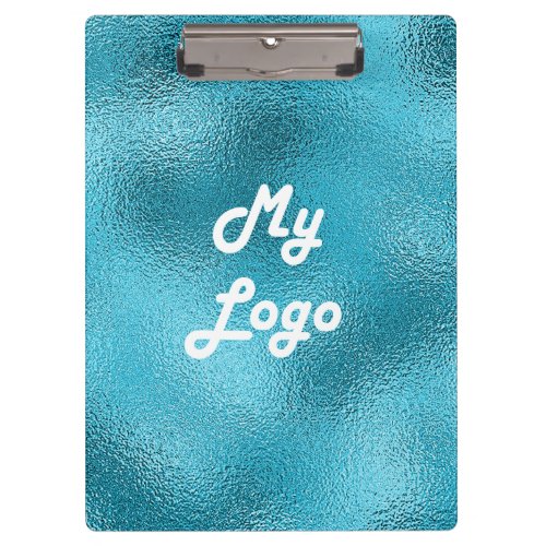 Custom logo image business blue clipboard