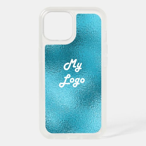 Custom logo image business blue iPhone 15 case