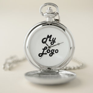 Custom logo image business pocket watch